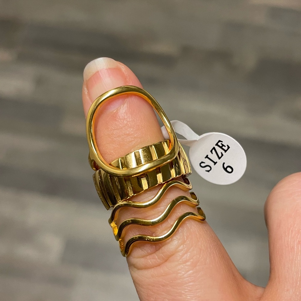 Three Size 6 Atolea rings